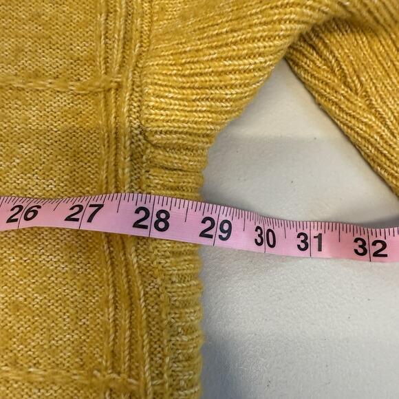 Cabi Pullover Sweater Womens Size S Yellow Chunky Oversized Relaxed Stitch Mix - Picture 7 of 8